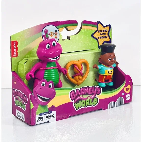 Fisher Price Barney's World Sharing With Friends Toy Figure Set Mattel - Picture 3 of 5